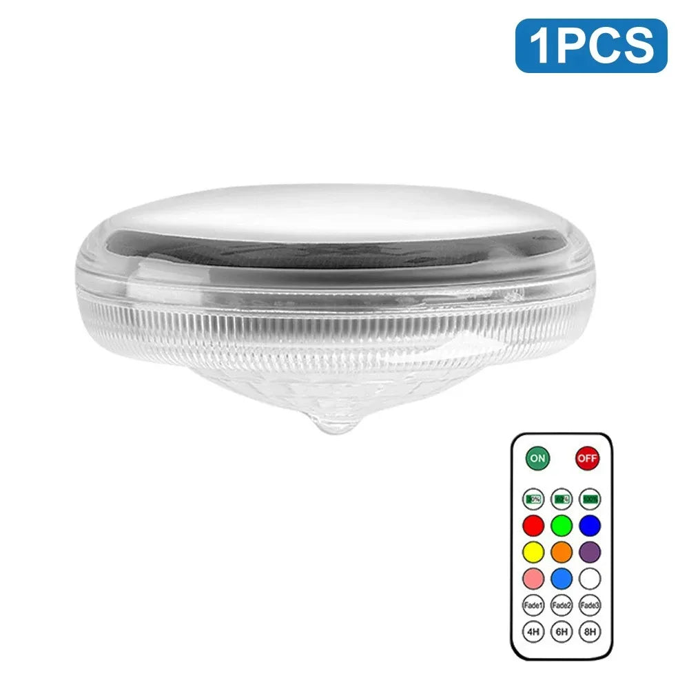 Solar Floating Pool Lights IP68 Waterproof Pood Light Remote Control 3 Dynamic Lighting Timing Mode for Pond Pool Decor Lighting