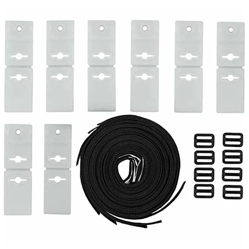 AA89-Pool Ruler Solar Cover Reel Attachment Kit Pool Cover Tightening Straps For Inground Swimming Pools