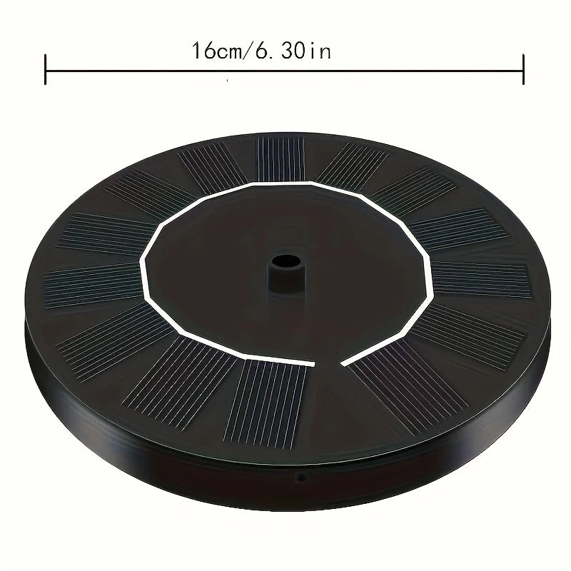 1pc Solar Fountain Outdoor Pool Solar Fountain Pump Essential In Summer Suitable For Ponds Swimming Pools Gardens