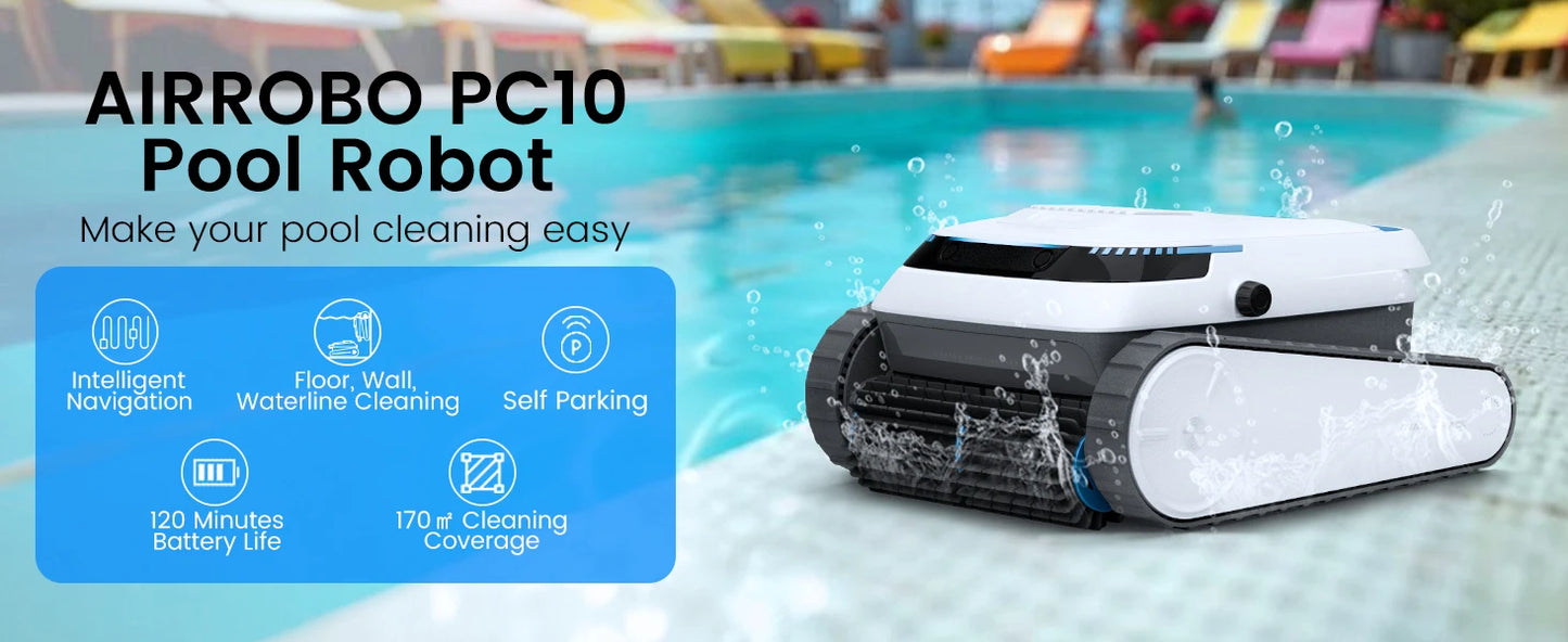 Wireless Pool Cleaner Wall Climbing Pool Vacuum Cleaner Battery Intelligent Navigation Pool Robot Floor and Wall Waterline