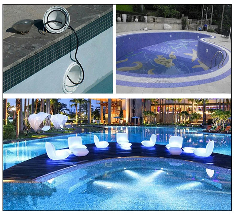 Pool headlights 18W 36W 54W par56 led 12Vac RGB focos led para piscinas warm white cold white