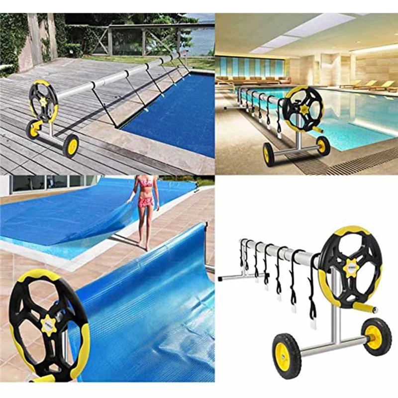 AA89-Pool Ruler Solar Cover Reel Attachment Kit Pool Cover Tightening Straps For Inground Swimming Pools