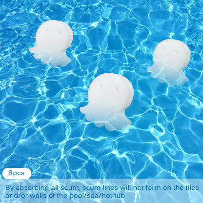 60~6pcs Swimming Pool Octopus Oil Absorbing Filter Sponge Hot Tub Aquarium Fish Tank Pond Foam Cleaning Tool Sponge 6pcs/set