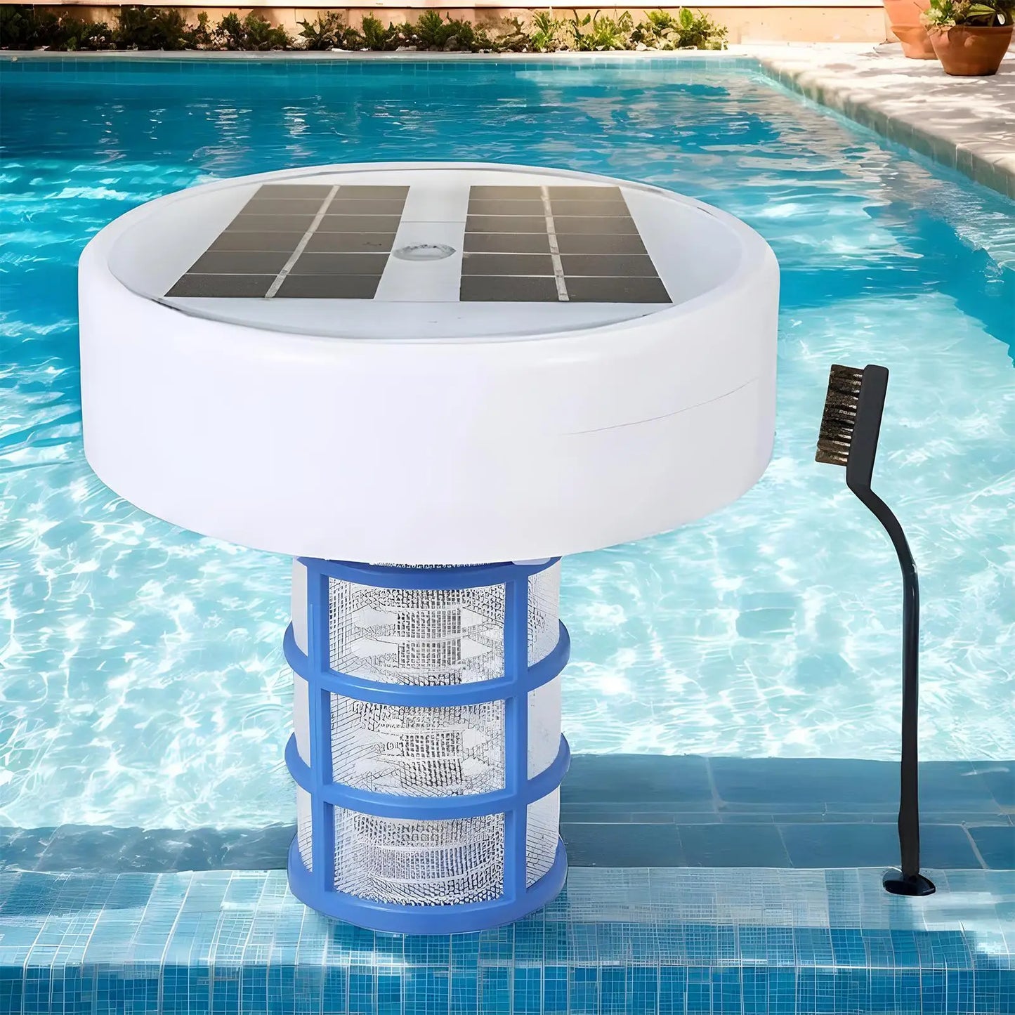 Solar Pool Ionizer Copper Pool Ionizer Floating Pool Ionizer Water Cleaner Water Purifier With Multi-Color LED Lights For Pool