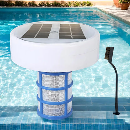 Solar Pool Ionizer Copper Pool Ionizer Floating Pool Ionizer Water Cleaner Water Purifier With Multi-Color LED Lights For Pool