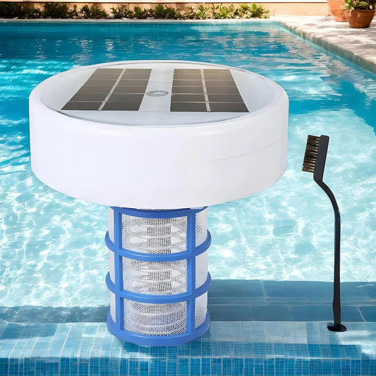 Solar Pool Ionizer Copper Pool Ionizer Floating Pool Ionizer Water Cleaner Water Purifier With Multi-Color LED Lights For Pool