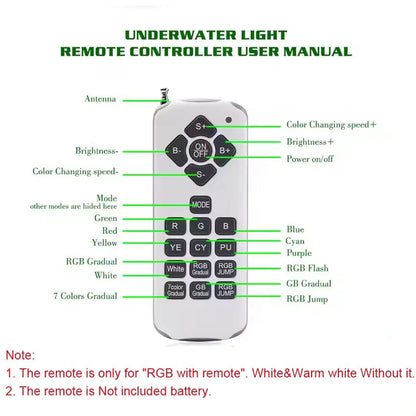 Pool headlights 18W 36W 54W par56 led 12Vac RGB focos led para piscinas warm white cold white