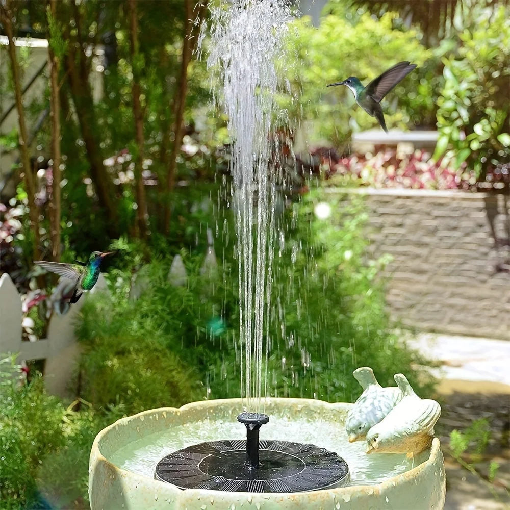 1pc Solar Fountain Outdoor Pool Solar Fountain Pump Essential In Summer Suitable For Ponds Swimming Pools Gardens
