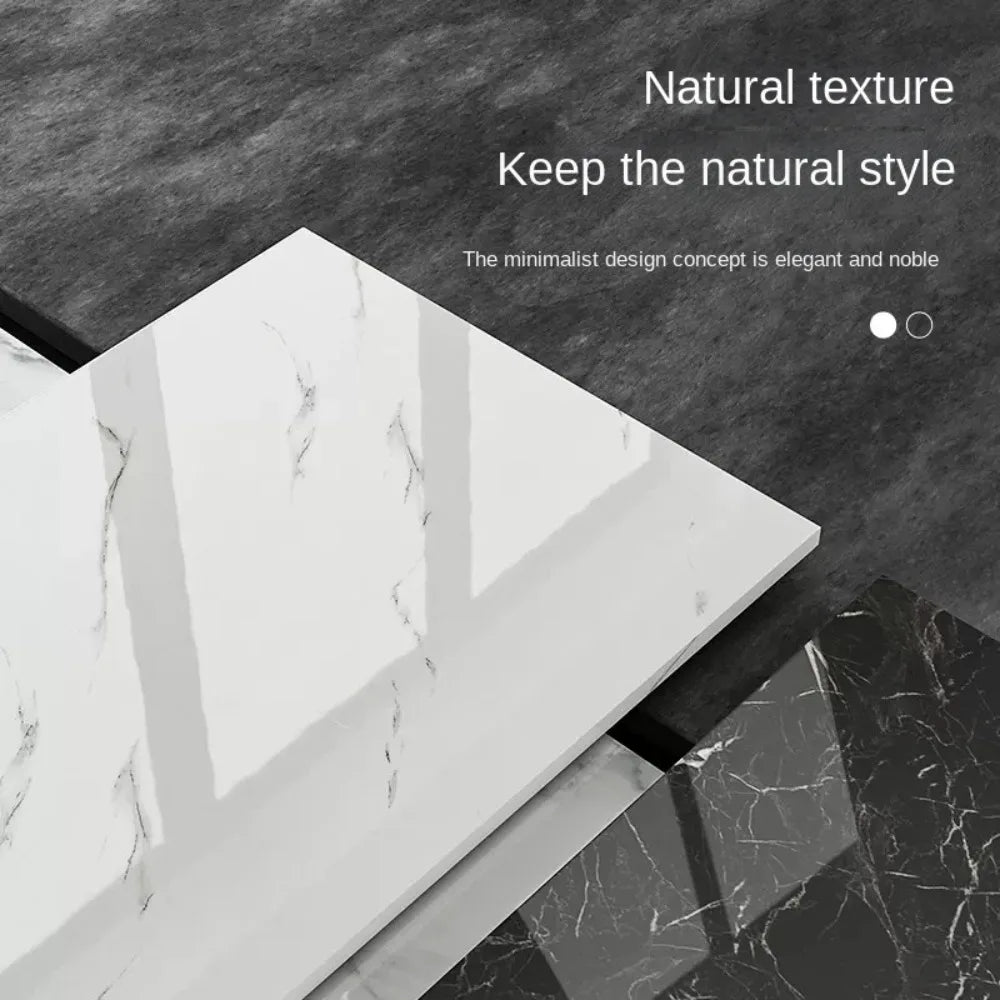 10Pcs Self-adhesive Marble Tiles Sticker Waterproof 30cmx60cm Tiles Floor Stickers PVC Tile  Kitchen Bathroom Wall Sticker