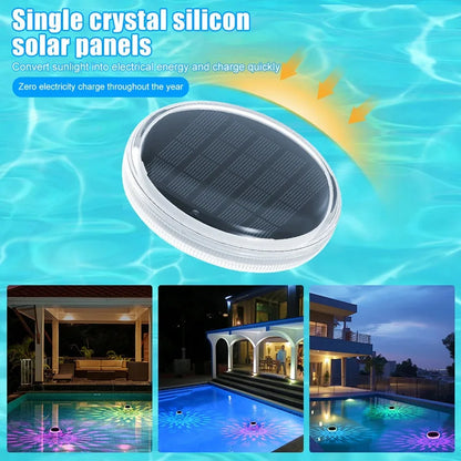 Solar Floating Pool Lights IP68 Waterproof Pood Light Remote Control 3 Dynamic Lighting Timing Mode for Pond Pool Decor Lighting