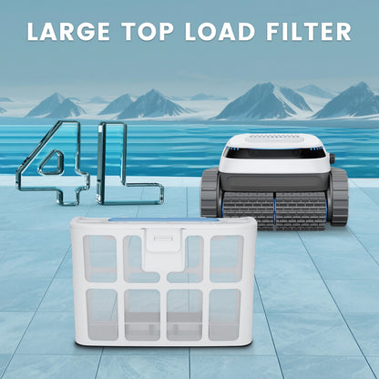 Wireless Pool Cleaner Wall Climbing Pool Vacuum Cleaner Battery Intelligent Navigation Pool Robot Floor and Wall Waterline