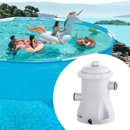 Pool Filter Pump 330 GPH Paddling Pool Electric Water Pump With 2 Pool Filter Cartridge Pool Pumps Above Ground Small Pool Filte