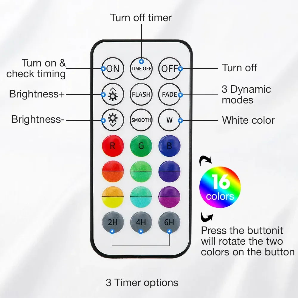 Updated Submersible 13LED Underwater Light with Remote Control Underwater Pool Light IP68 Bright Lamp RGB for Pond/Pool/Aquarium