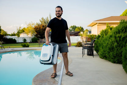 Wireless Pool Cleaner Wall Climbing Pool Vacuum Cleaner Battery Intelligent Navigation Pool Robot Floor and Wall Waterline