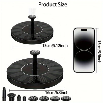 1pc Solar Fountain Outdoor Pool Solar Fountain Pump Essential In Summer Suitable For Ponds Swimming Pools Gardens